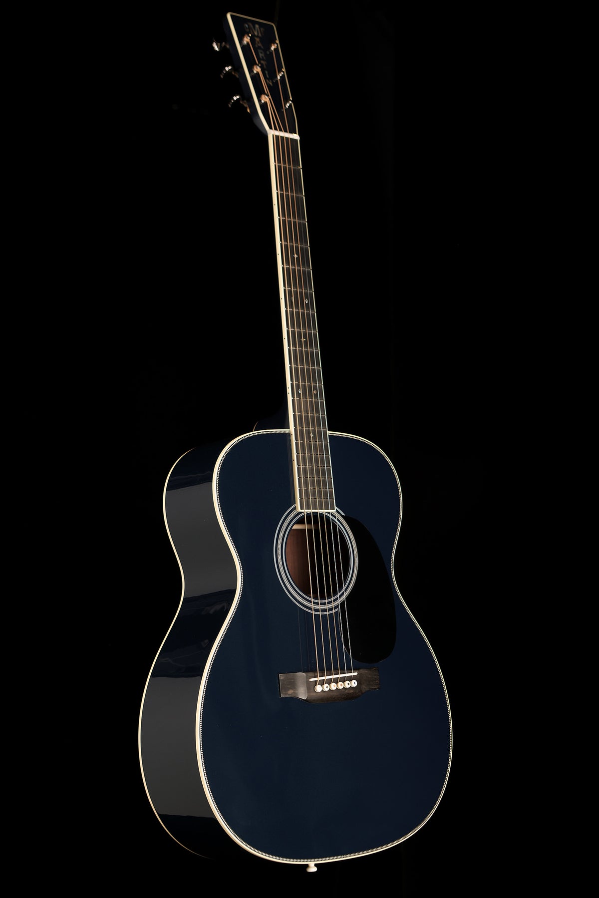 Martin Custom Shop OM Deep Body ‘Sitka Spruce / East Indian Rosewood – Navy Blue’ Acoustic Guitar - Acoustic Centre Music Store, Melbourne Australia