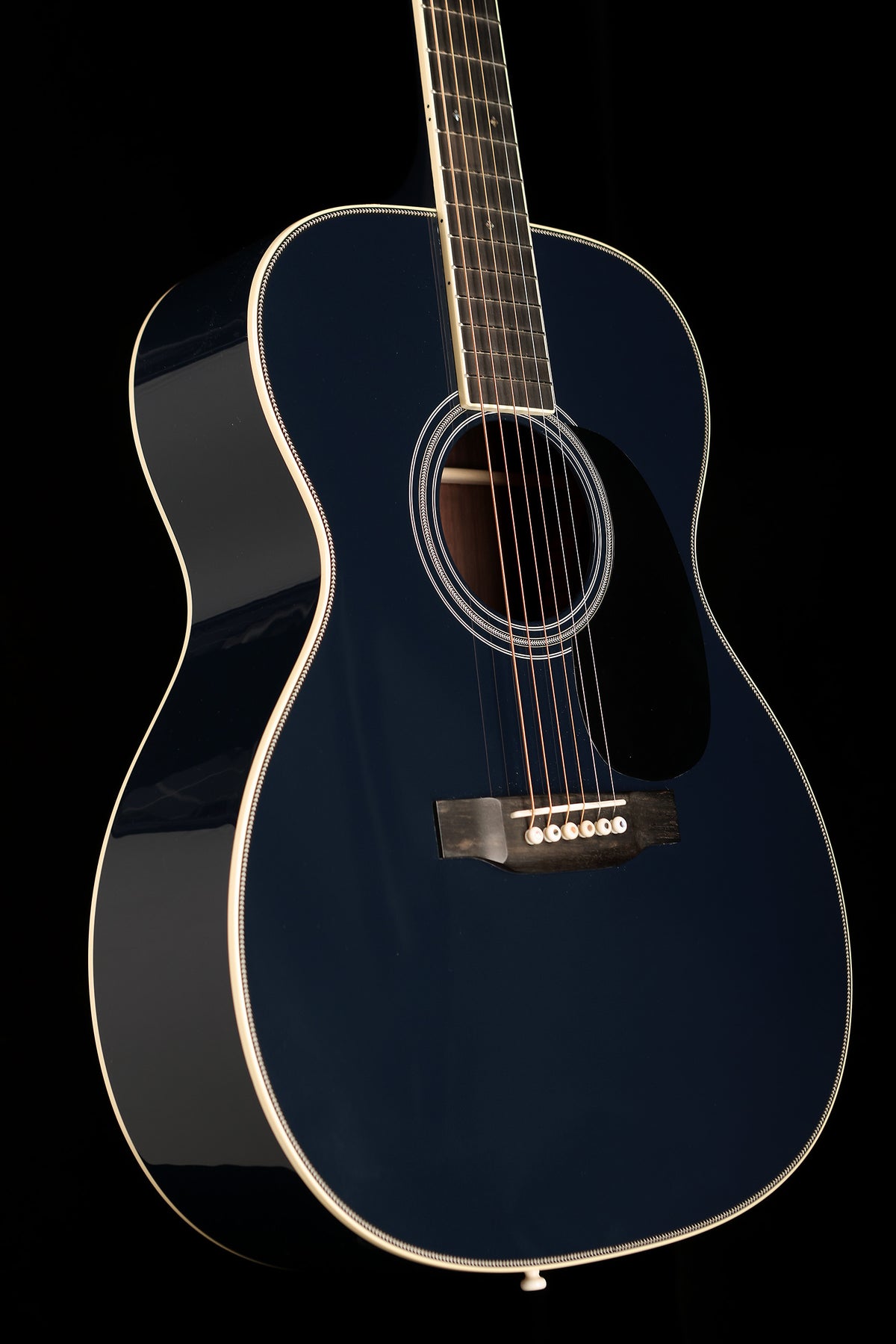 Martin Custom Shop OM Deep Body ‘Sitka Spruce / East Indian Rosewood – Navy Blue’ Acoustic Guitar - Acoustic Centre Music Store, Melbourne Australia