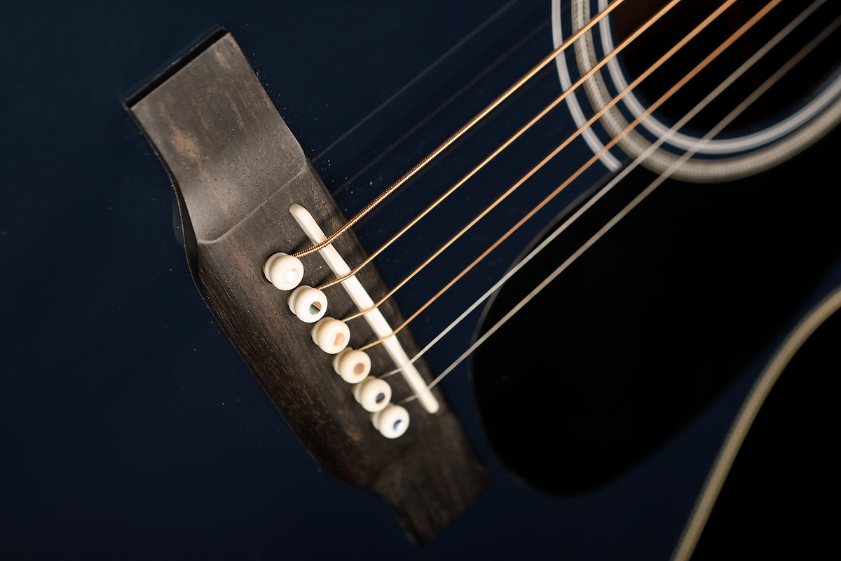 Martin Custom Shop OM Deep Body ‘Sitka Spruce / East Indian Rosewood – Navy Blue’ Acoustic Guitar - Acoustic Centre Music Store, Melbourne Australia