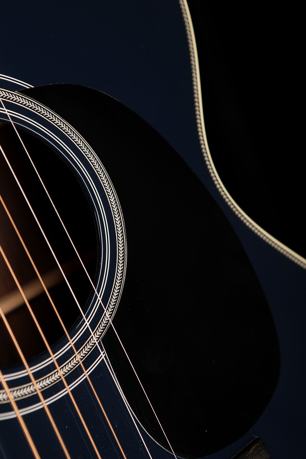 Martin Custom Shop OM Deep Body ‘Sitka Spruce / East Indian Rosewood – Navy Blue’ Acoustic Guitar - Acoustic Centre Music Store, Melbourne Australia