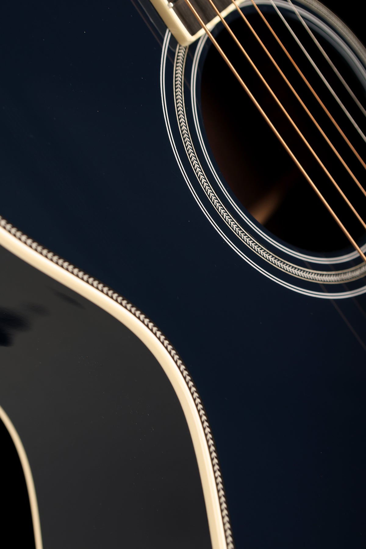 Martin Custom Shop OM Deep Body ‘Sitka Spruce / East Indian Rosewood – Navy Blue’ Acoustic Guitar - Acoustic Centre Music Store, Melbourne Australia