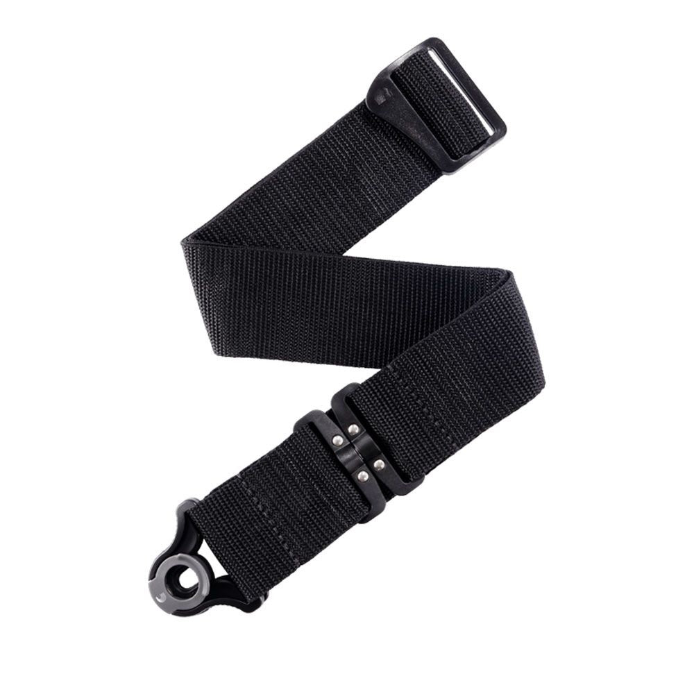 D’Addario Auto Lock Swivel Guitar Strap – Black Polypro