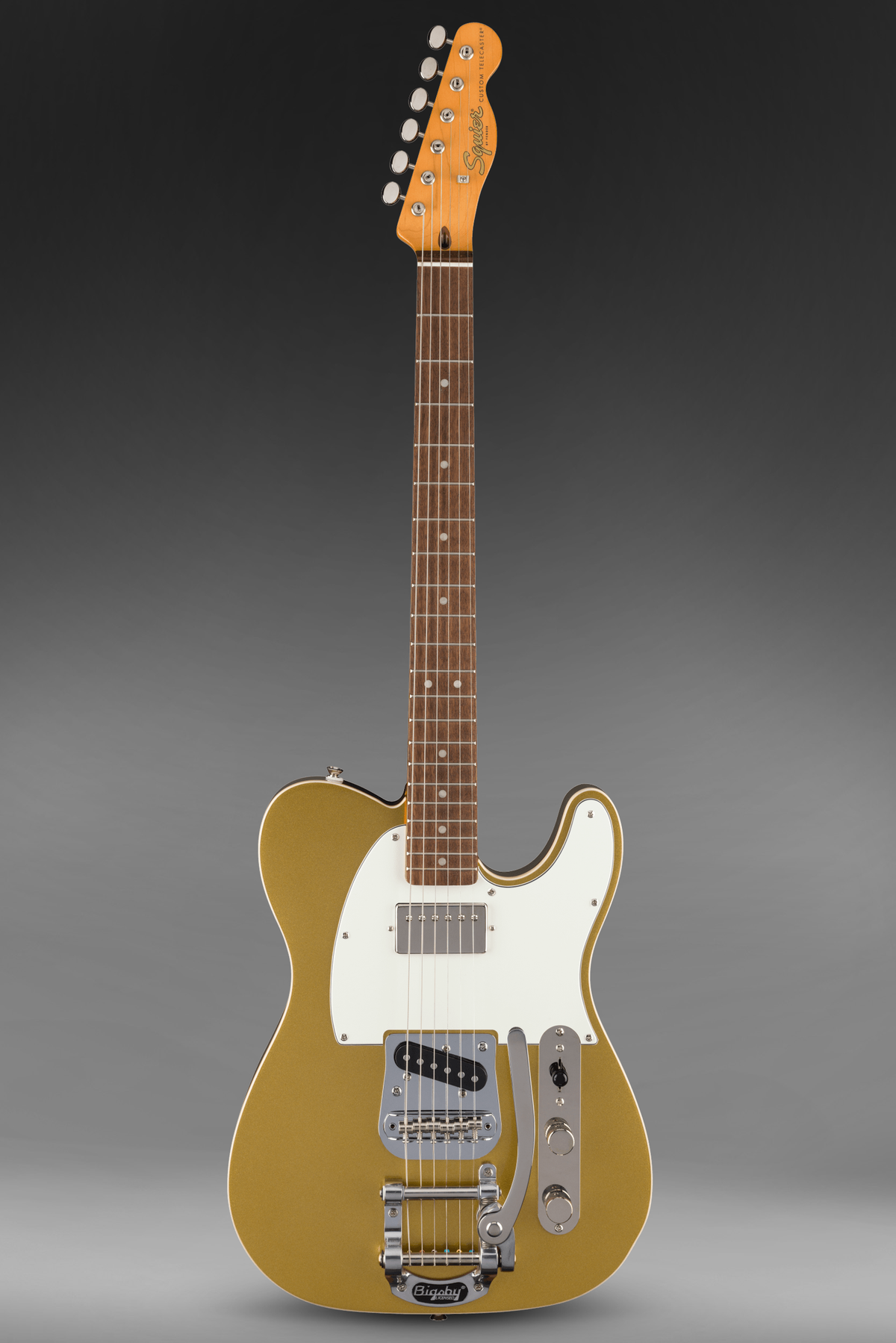 Squier Classic Vibe Custom Telecaster SH with Bigsby 'Aztec Gold' Electric Guitar