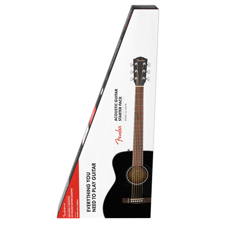 Fender CC-60S V2 &#39;Black&#39; Concert Acoustic Guitar Starter Pack - Acoustic Centre Music Store, Melbourne Australia