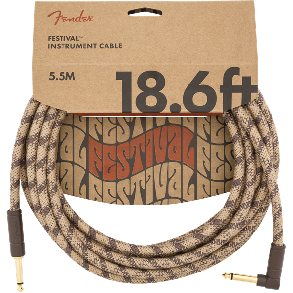 Fender Festival Pure Hemp Instrument Cables - Acoustic Centre Music Store, Melbourne Australia