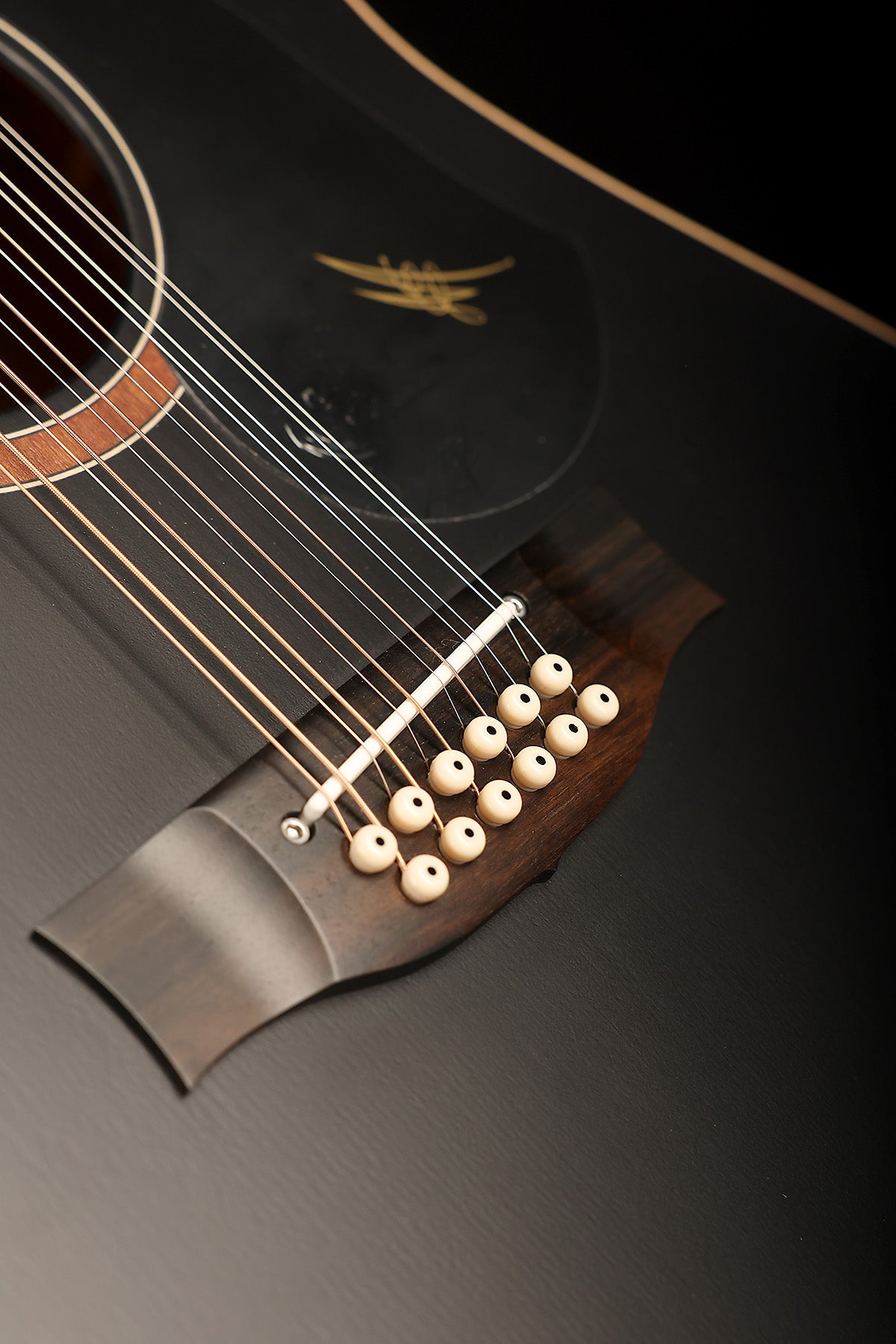 Maton SRS70C-12 Custom ‘Satin Black’ 12-String Dreadnought Cutaway Acoustic Electric Guitar
