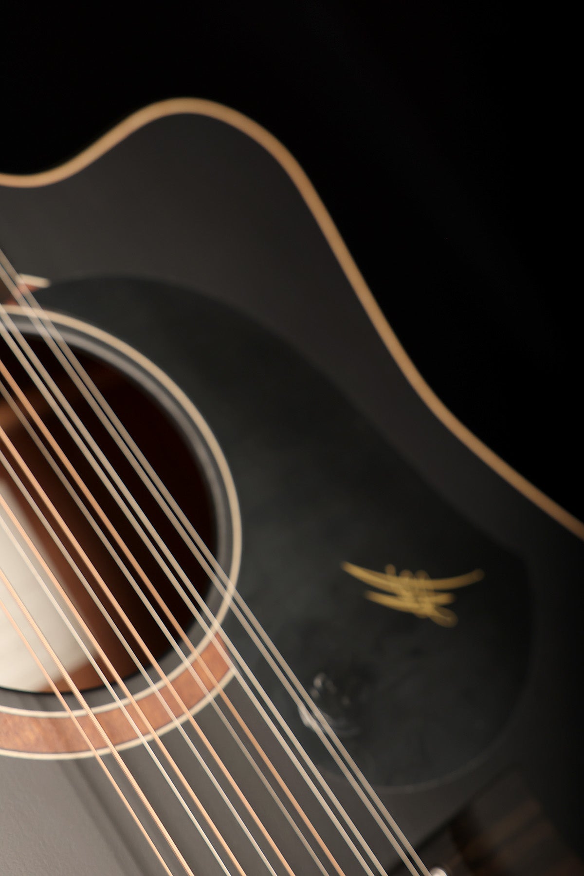 Maton SRS70C-12 Custom ‘Satin Black’ 12-String Dreadnought Cutaway Acoustic Electric Guitar
