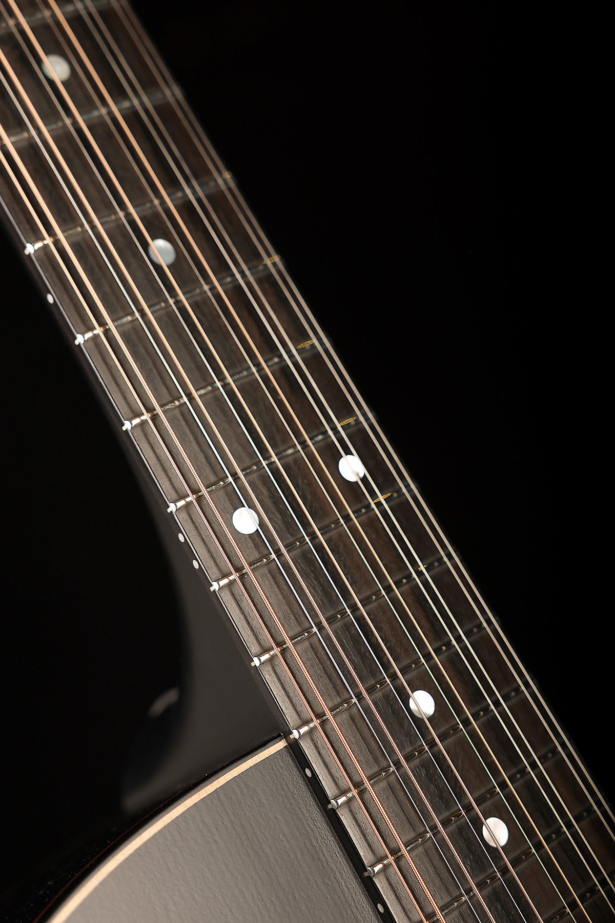 Maton SRS70C-12 Custom ‘Satin Black’ 12-String Dreadnought Cutaway Acoustic Electric Guitar