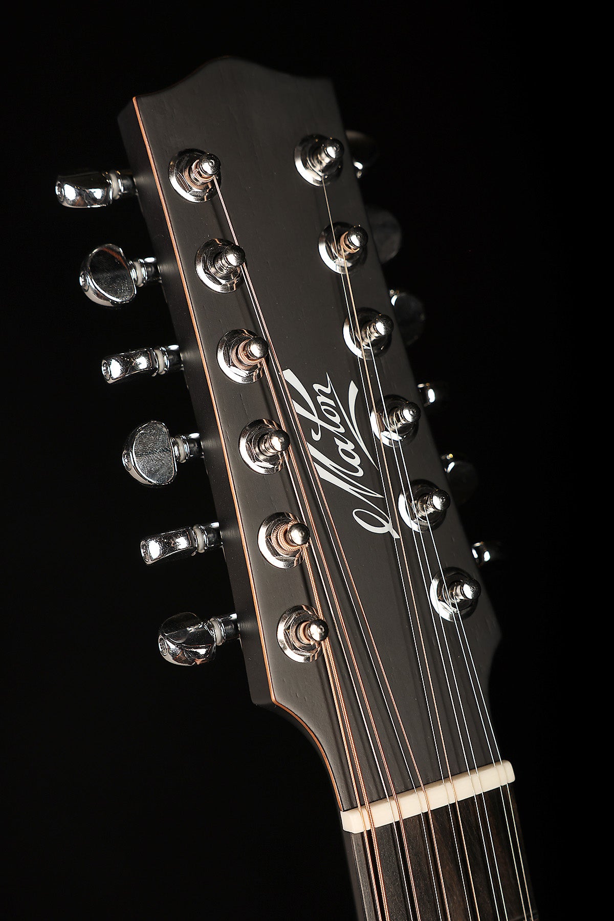 Maton SRS70C-12 Custom ‘Satin Black’ 12-String Dreadnought Cutaway Acoustic Electric Guitar