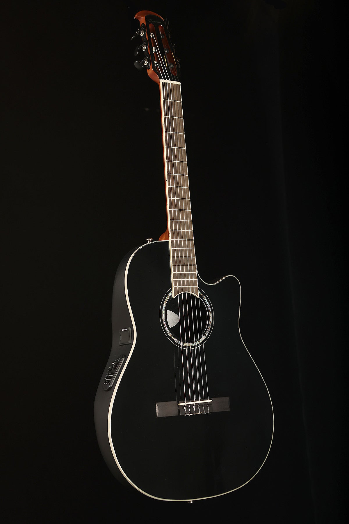 Ovation Celebrity Traditional CS24C &#39;Black&#39; Classical Electric Guitar - Acoustic Centre Music Store, Melbourne Australia