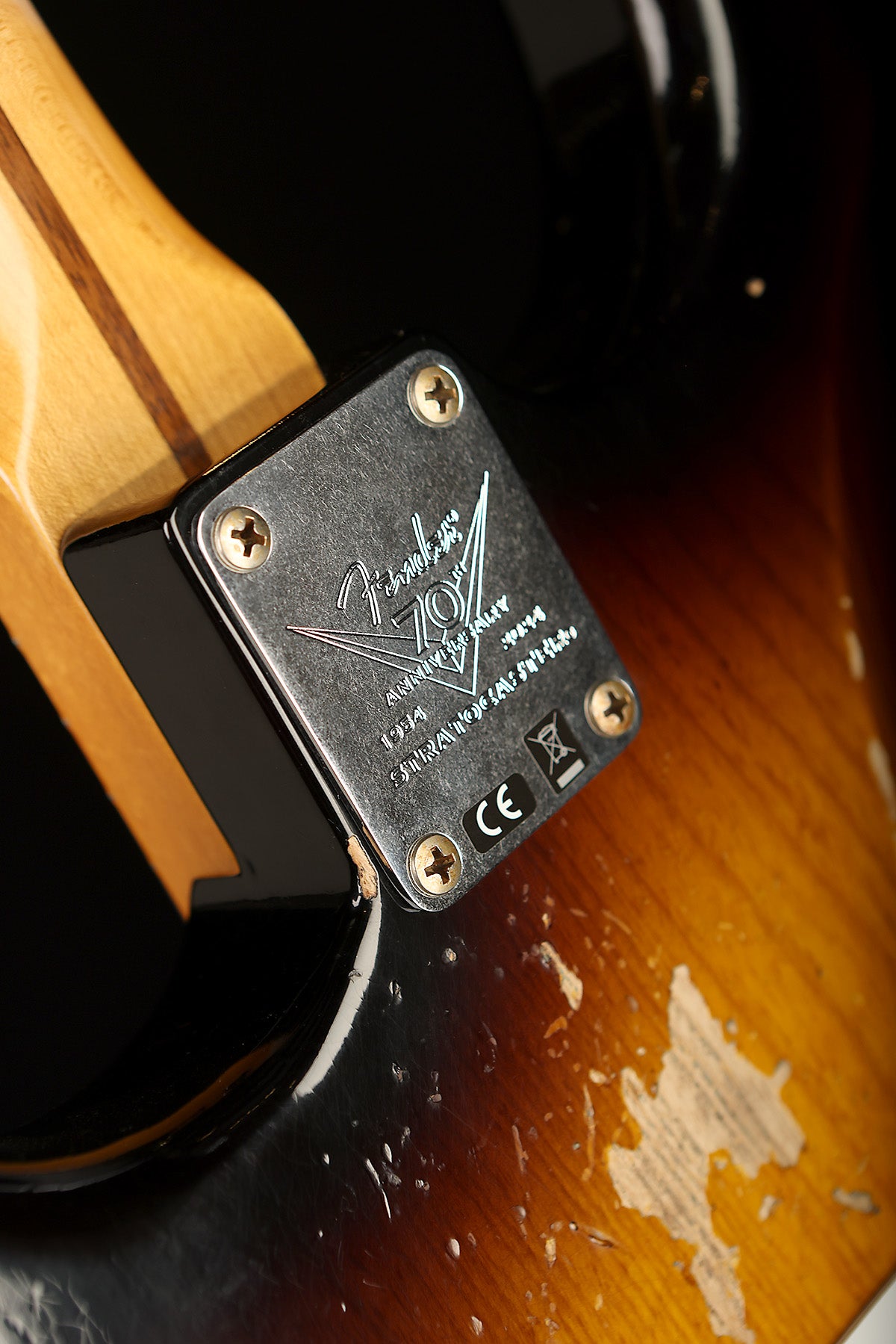 Fender Custom Shop Limited Edition 70th Anniversary 1954 Stratocaster Relic &#39;Wide-Fade 2-Color Sunburst&#39; Preowned 2024 - Acoustic Centre Music Store, Melbourne Australia