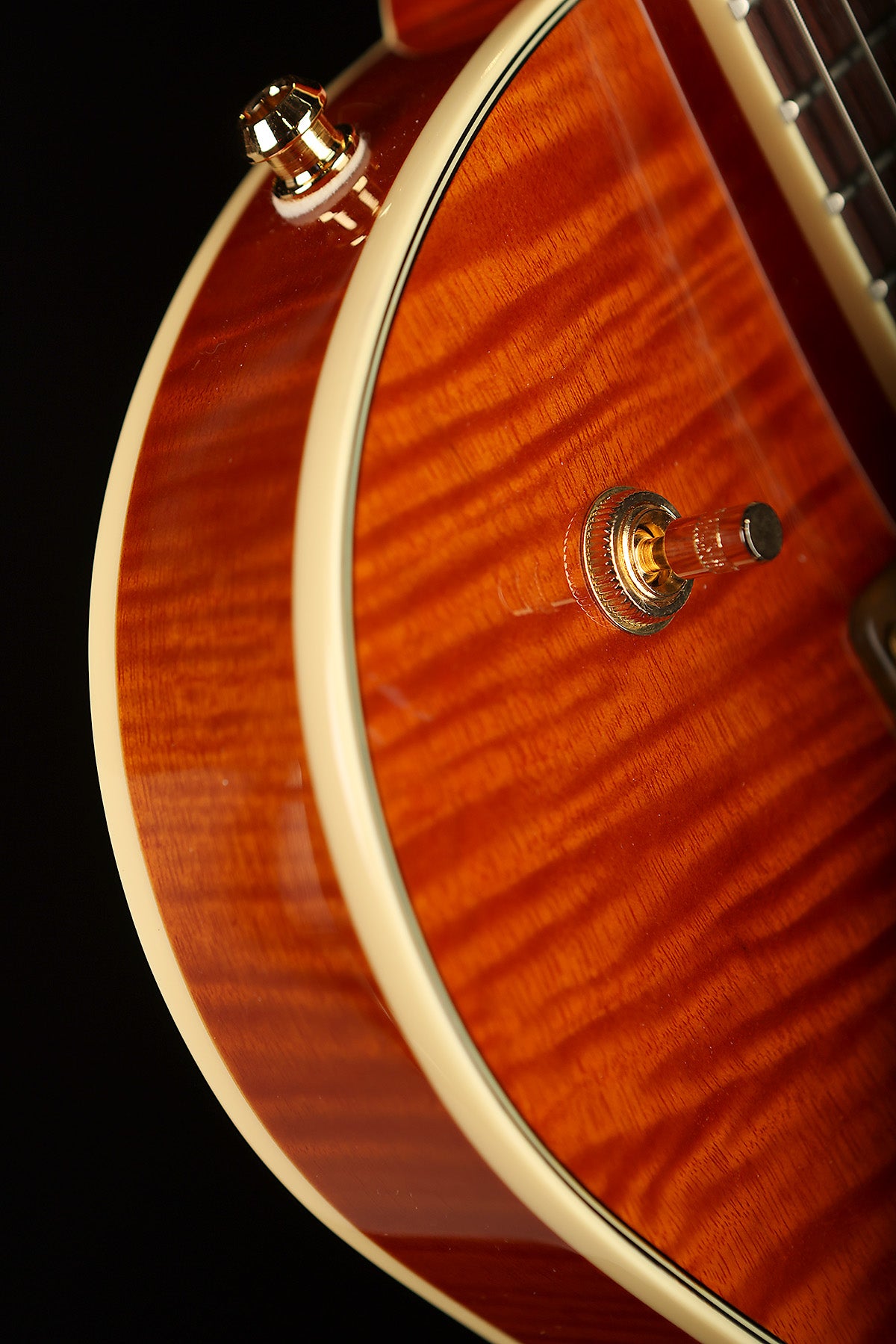 Gretsch Electromatic LTD Flame Okoume Broadkaster Jr. Single-Cut with Bigsby &#39;Roundup Orange&#39; Electric Guitar - Acoustic Centre Music Store, Melbourne Australia