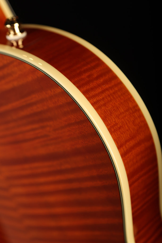 Gretsch Electromatic LTD Flame Okoume Broadkaster Jr. Single-Cut with Bigsby &#39;Roundup Orange&#39; Electric Guitar - Acoustic Centre Music Store, Melbourne Australia