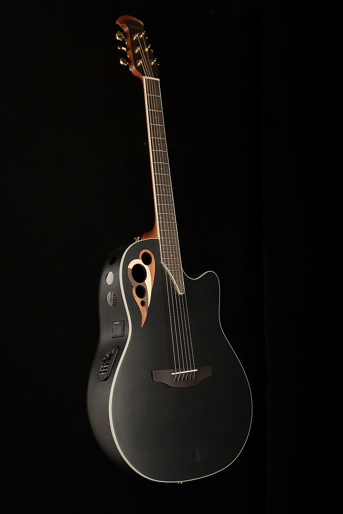 Ovation Celebrity Deluxe CDX40-5-G 'Black Satin' Acoustic Electric Guitar - Acoustic Centre Music Store, Melbourne Australia