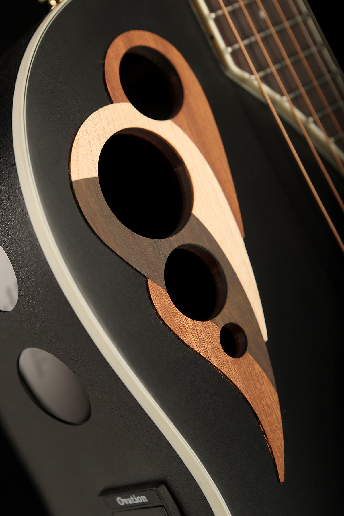 Ovation Celebrity Deluxe CDX40-5-G 'Black Satin' Acoustic Electric Guitar - Acoustic Centre Music Store, Melbourne Australia