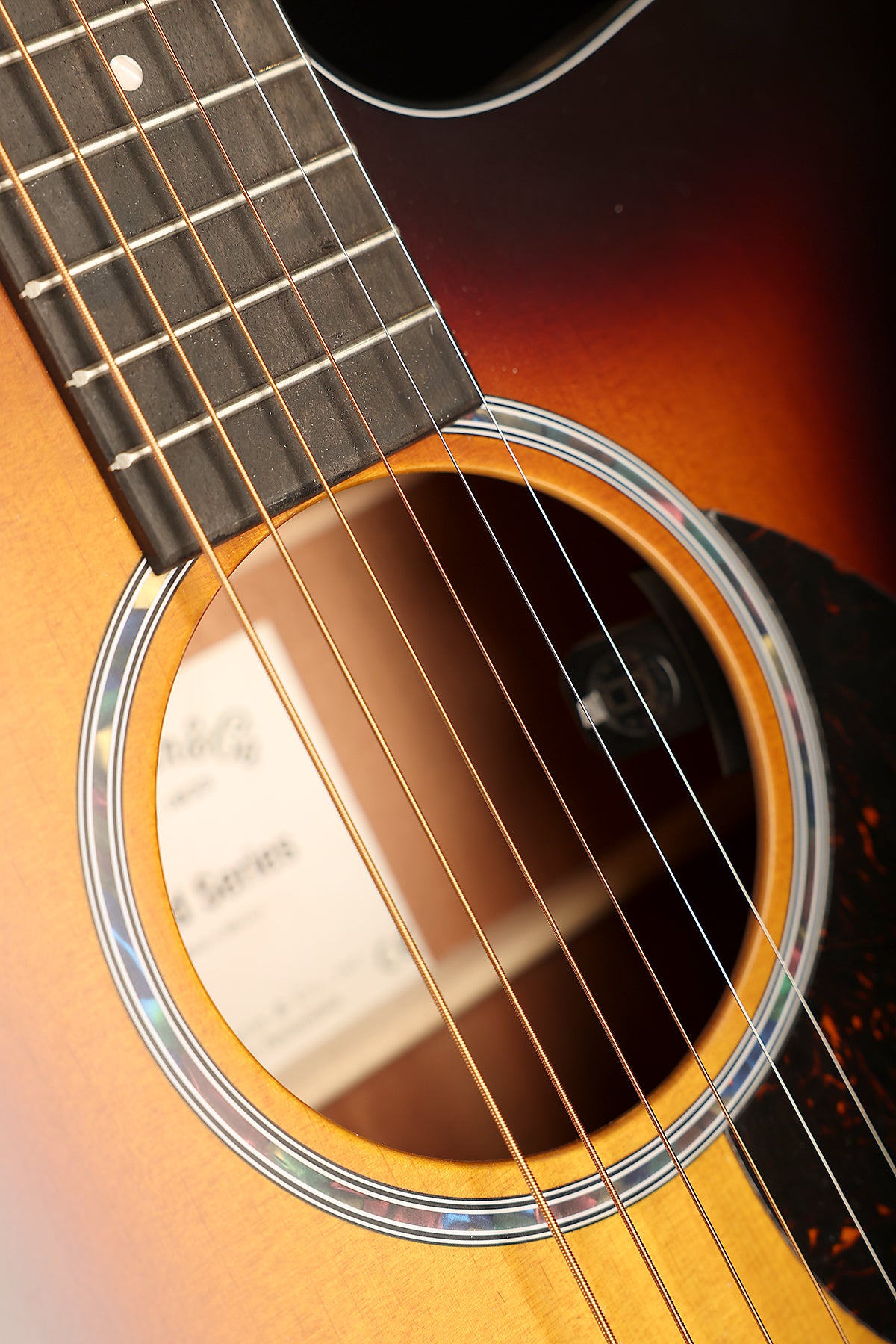 Martin OMC-10E Modern Burst Acoustic Electric Guitar - Acoustic Centre Music Store, Melbourne Australia