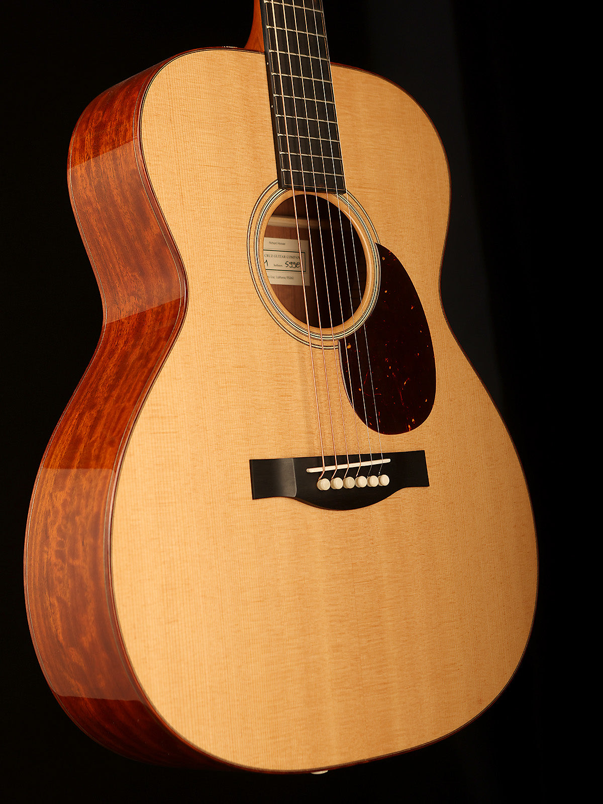 Santa Cruz OM Custom &#39;Sitka Spruce / Bubinga&#39; Acoustic Guitar - Acoustic Centre Music Store, Melbourne Australia