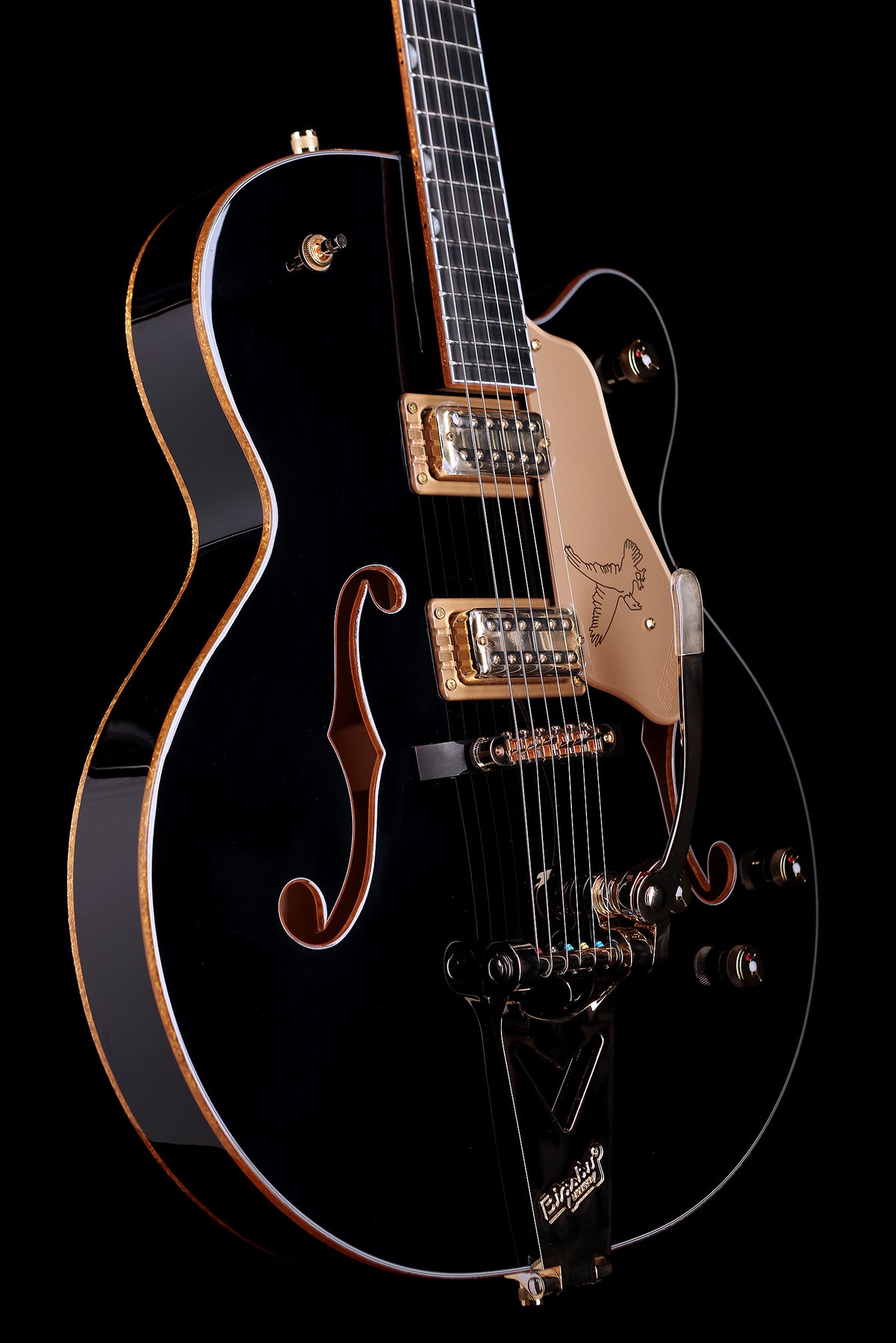Gretsch Synchromatic Falcon Single-Cut with Bigsby &#39;Black&#39; Electric Guitar - Acoustic Centre Music Store, Melbourne Australia
