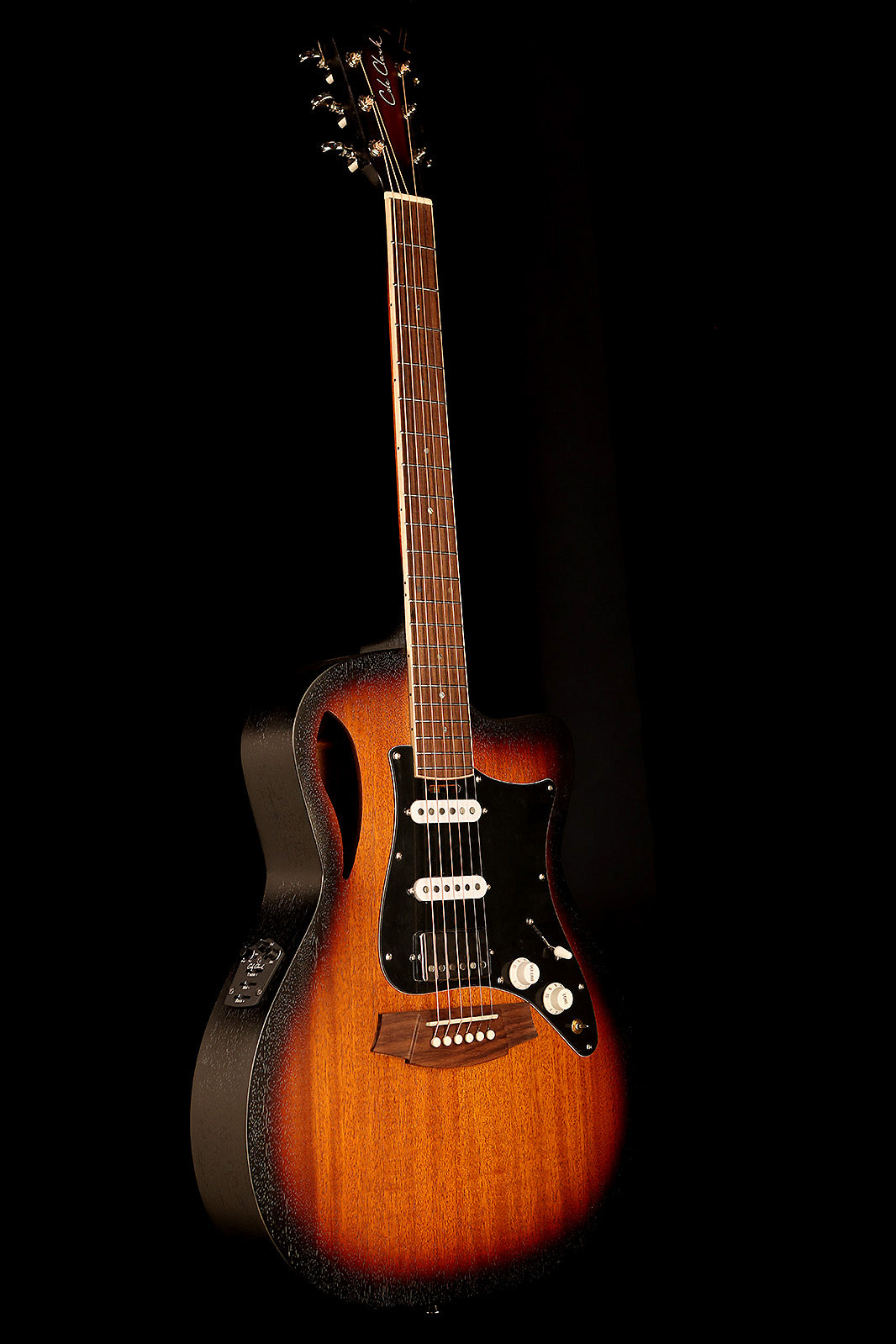 Cole Clark Studio TL1EC &#39;All Mahogany Sunburst&#39; HSS Hybrid Guitar - Acoustic Centre Music Store, Melbourne Australia