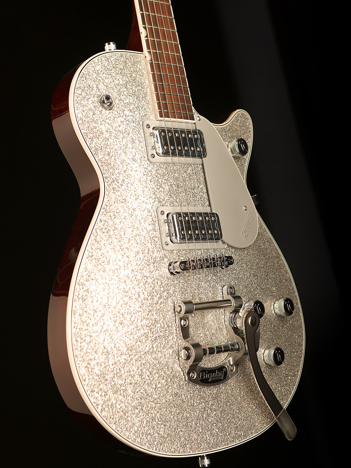 Gretsch G5230T Electromatic Sparkle Jet FT Single-Cut with Bigsby &#39;Silver Sparkle&#39; Electric Guitar - Acoustic Centre Music Store, Melbourne Australia
