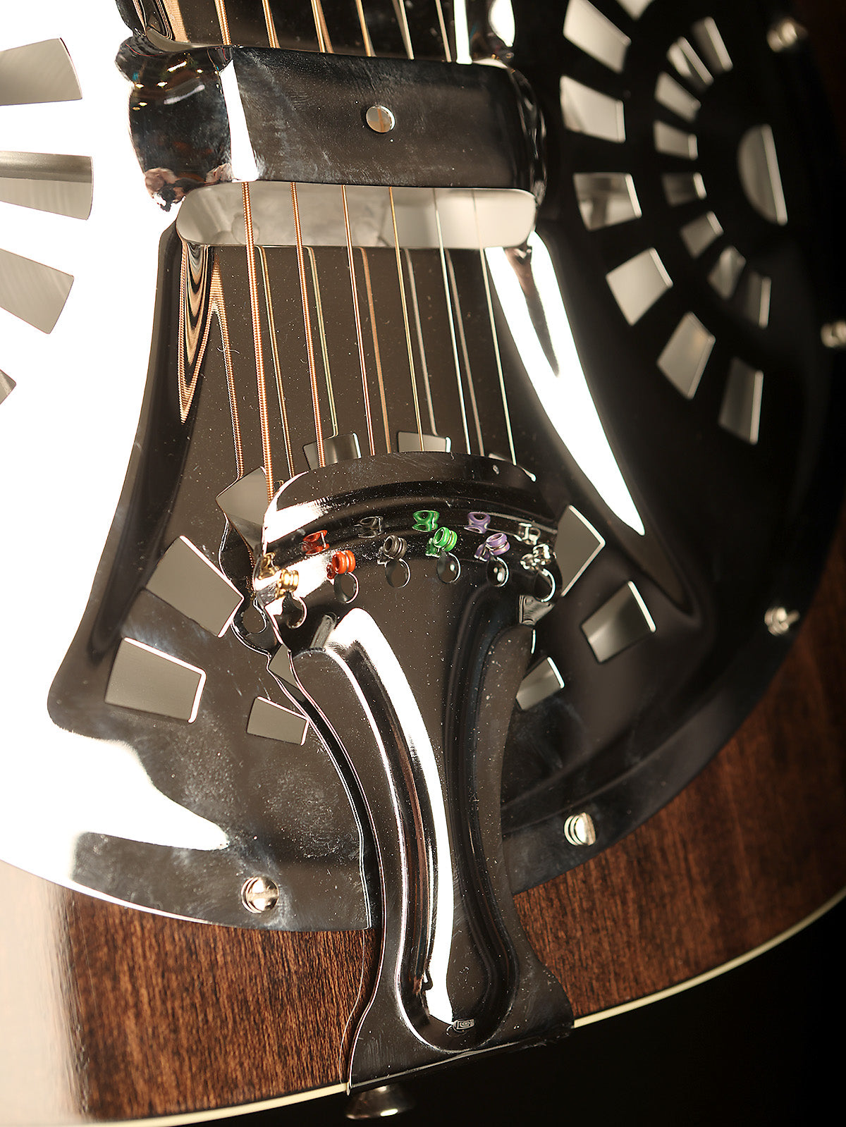 Regal RD-56 Artist Series &#39;Black Lightning&#39; Roundneck Resophonic Guitar - Acoustic Centre Music Store, Melbourne Australia