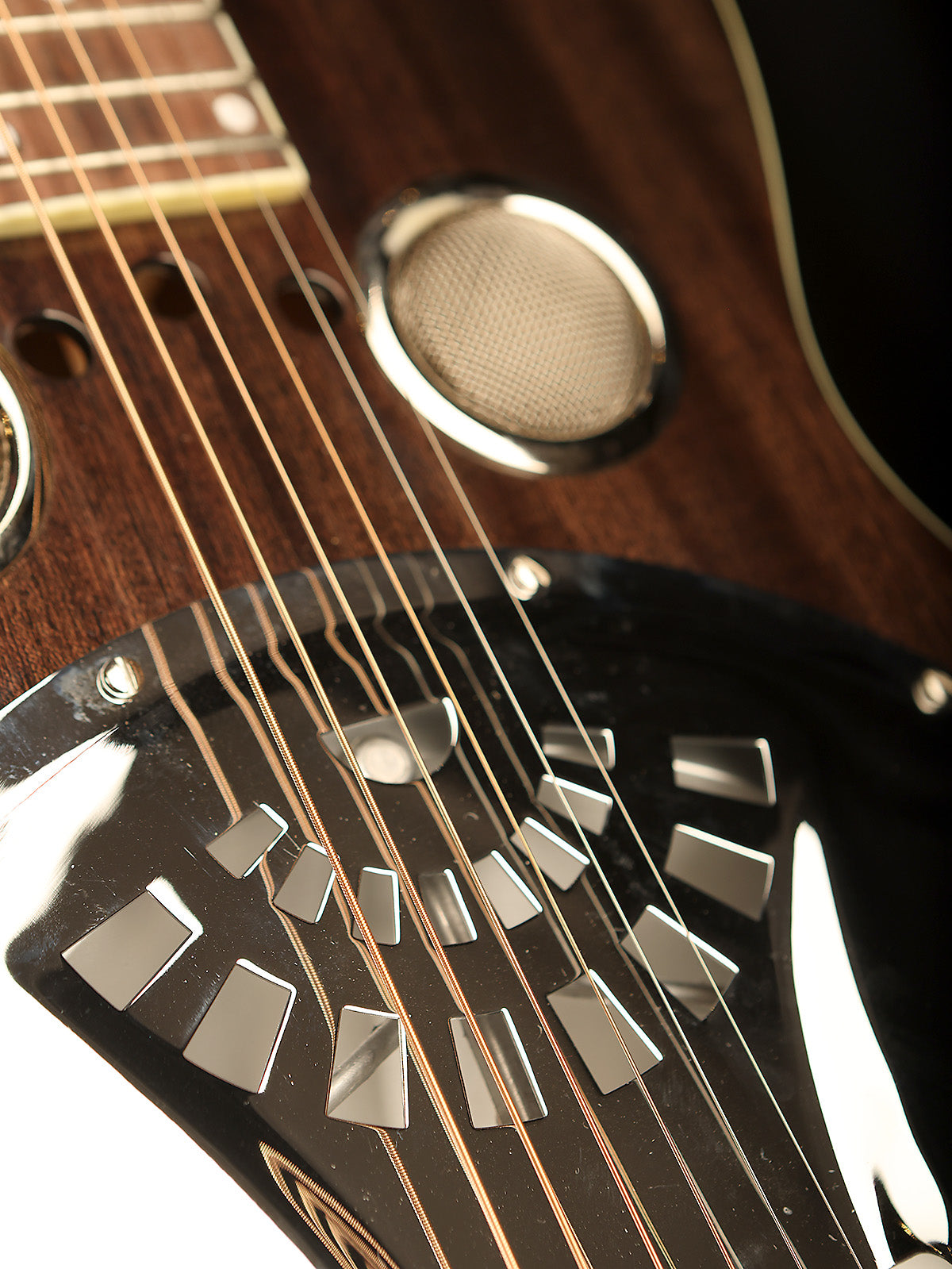 Regal RD-56 Artist Series &#39;Black Lightning&#39; Roundneck Resophonic Guitar - Acoustic Centre Music Store, Melbourne Australia