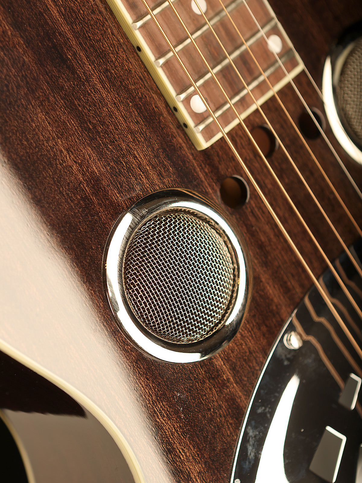 Regal RD-56 Artist Series &#39;Black Lightning&#39; Roundneck Resophonic Guitar - Acoustic Centre Music Store, Melbourne Australia