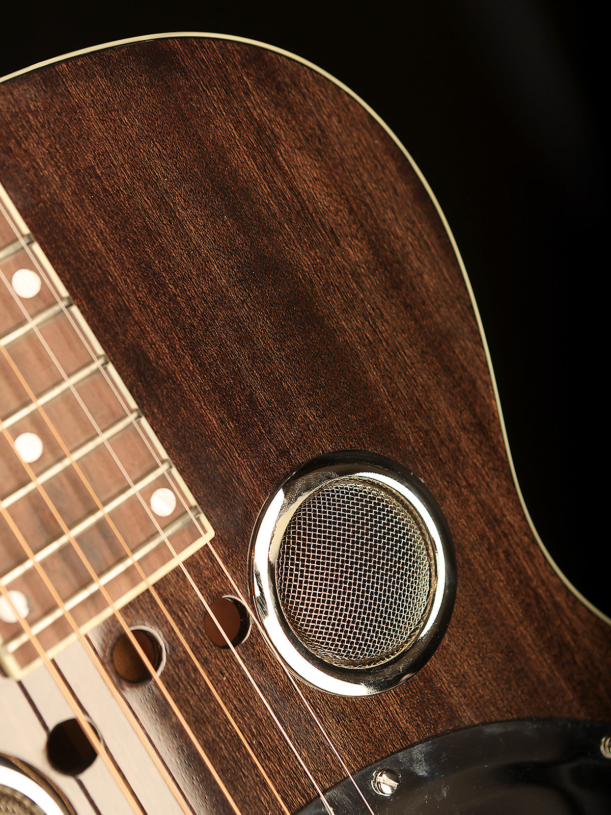 Regal RD-56 Artist Series &#39;Black Lightning&#39; Roundneck Resophonic Guitar - Acoustic Centre Music Store, Melbourne Australia