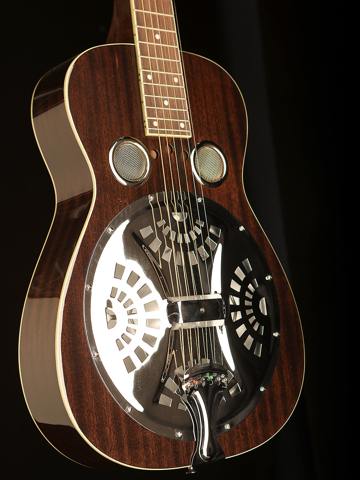 Regal RD-52 &#39;Black Lightning&#39; Squareneck Resonator Guitar - Acoustic Centre Music Store, Melbourne Australia