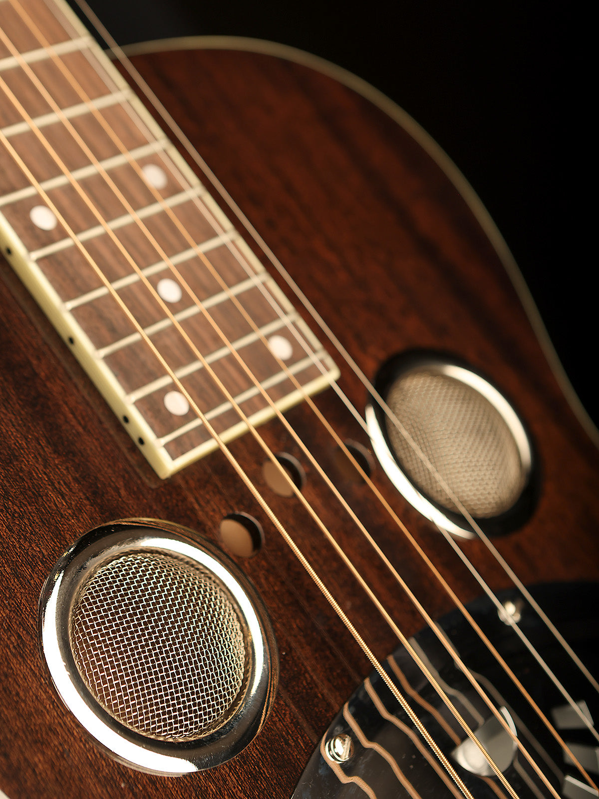 Regal RD-52 &#39;Black Lightning&#39; Squareneck Resonator Guitar - Acoustic Centre Music Store, Melbourne Australia