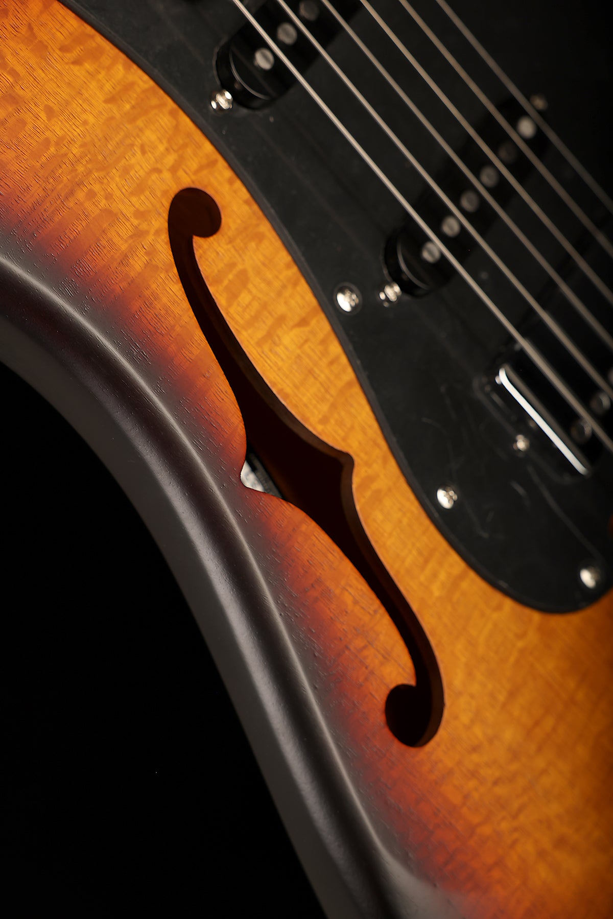 Cole Clark Hollow Baby HSS 'Blackwood Sunburst' Electric Guitar