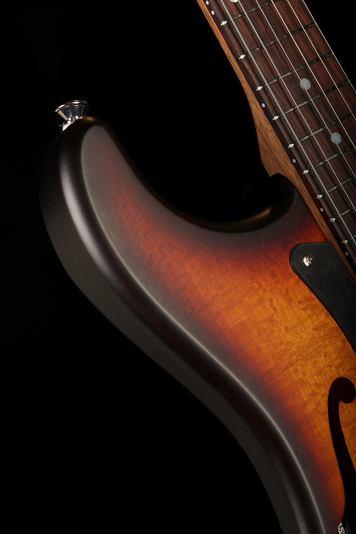 Cole Clark Hollow Baby HSS 'Blackwood Sunburst' Electric Guitar