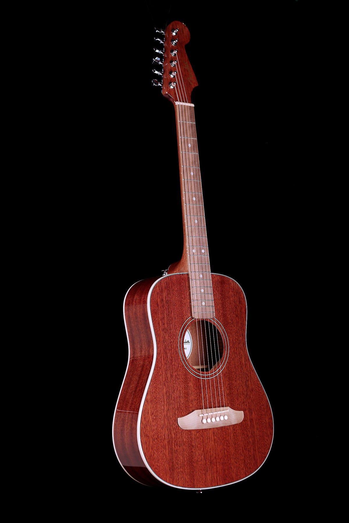 Fender California Standard Redondo Mini ‘Natural Sapele’ Acoustic Guitar with Gig Bag - Acoustic Centre Music Store, Melbourne Australia