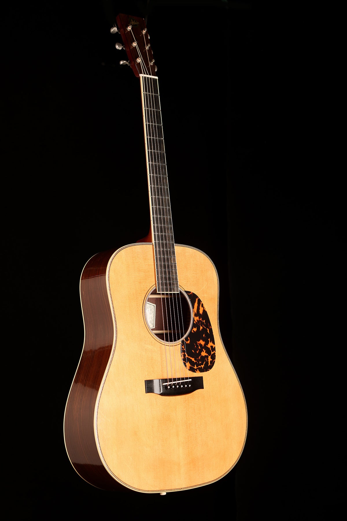 Atkin White Rice Dreadnought Aged &#39;Sitka Spruce / Indian Rosewood&#39; Acoustic Guitar - Acoustic Centre Music Store, Melbourne Australia