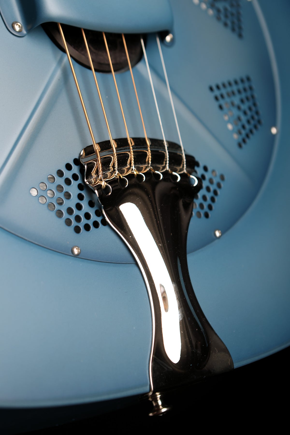 National NRP Steel &#39;Blue&#39; Resonator Guitar - Acoustic Centre Music Store, Melbourne Australia
