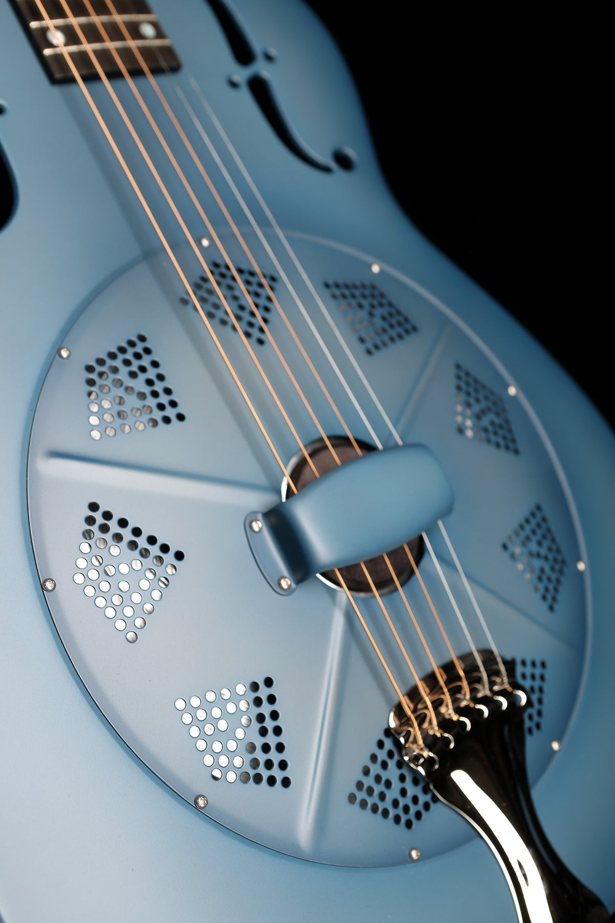 National NRP Steel &#39;Blue&#39; Resonator Guitar - Acoustic Centre Music Store, Melbourne Australia