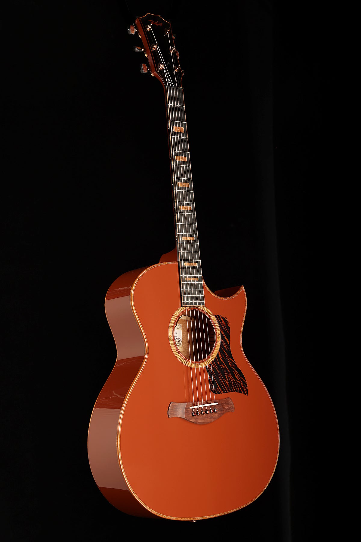 Taylor NAMM Custom C24ce B6004 Grand Auditorium ‘Terra Cotta’ Acoustic Electric Guitar