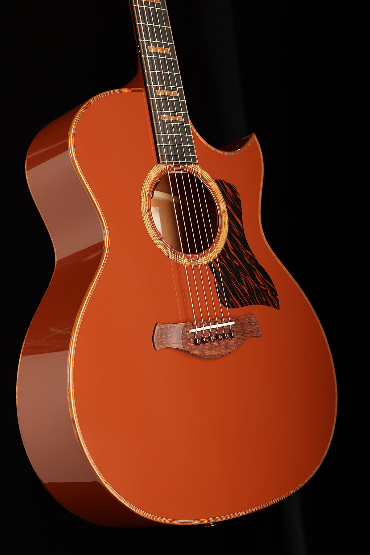 Taylor NAMM Custom C24ce B6004 Grand Auditorium ‘Terra Cotta’ Acoustic Electric Guitar