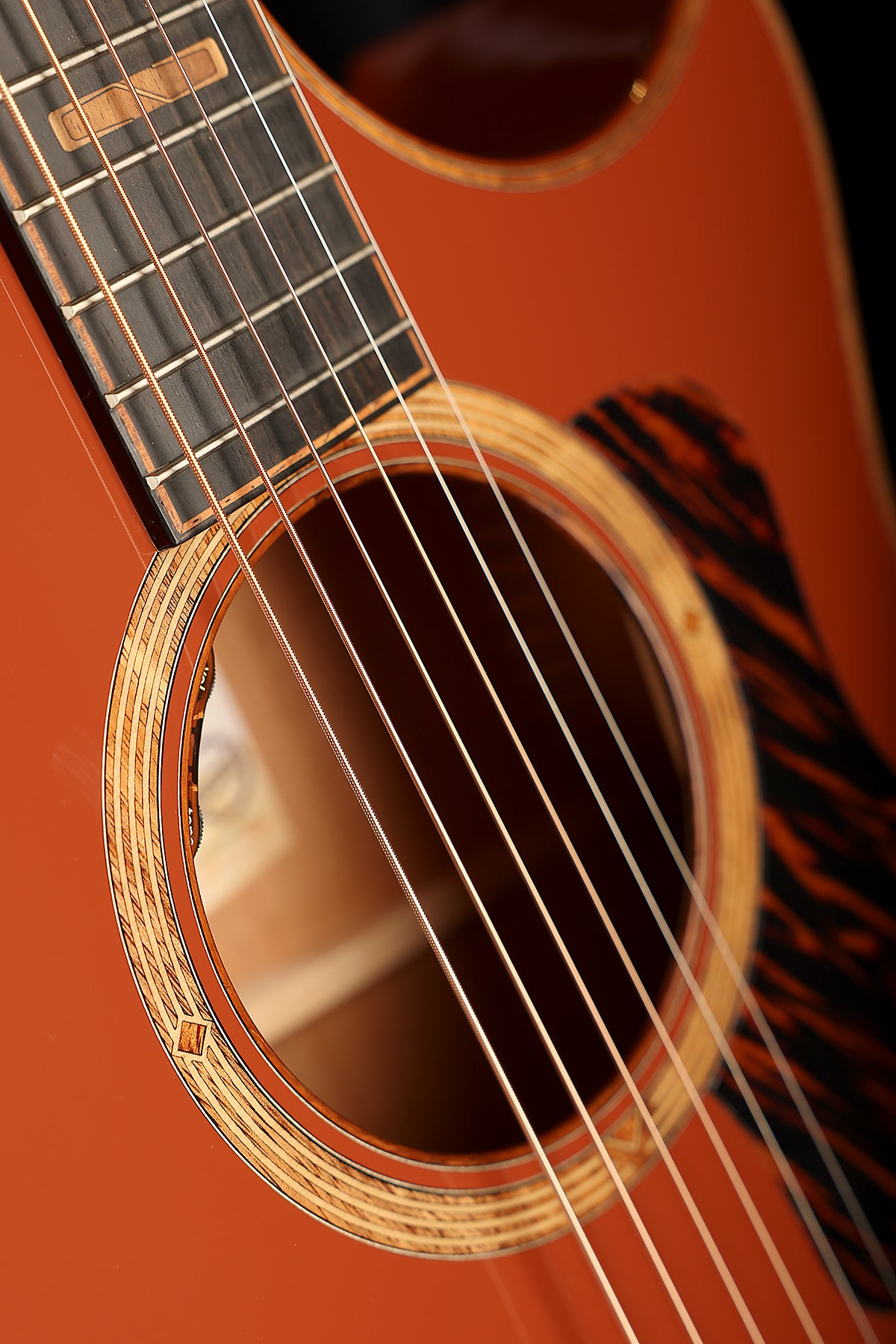Taylor NAMM Custom C24ce B6004 Grand Auditorium ‘Terra Cotta’ Acoustic Electric Guitar