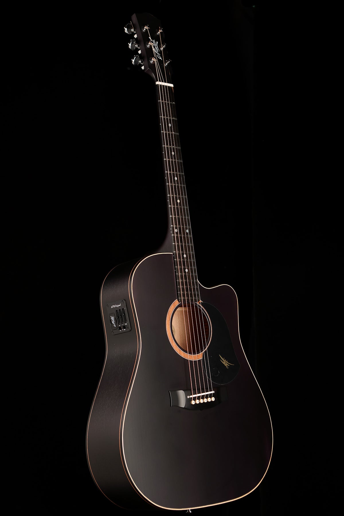 Maton SRS60C Custom &#39;Satin Black&#39; Acoustic Electric Guitar - Acoustic Centre Music Store, Melbourne Australia