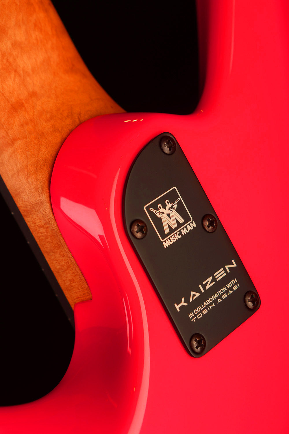 Ernie Ball Musicman Kaizen 6 String Electric Guitar Bleeding Heart