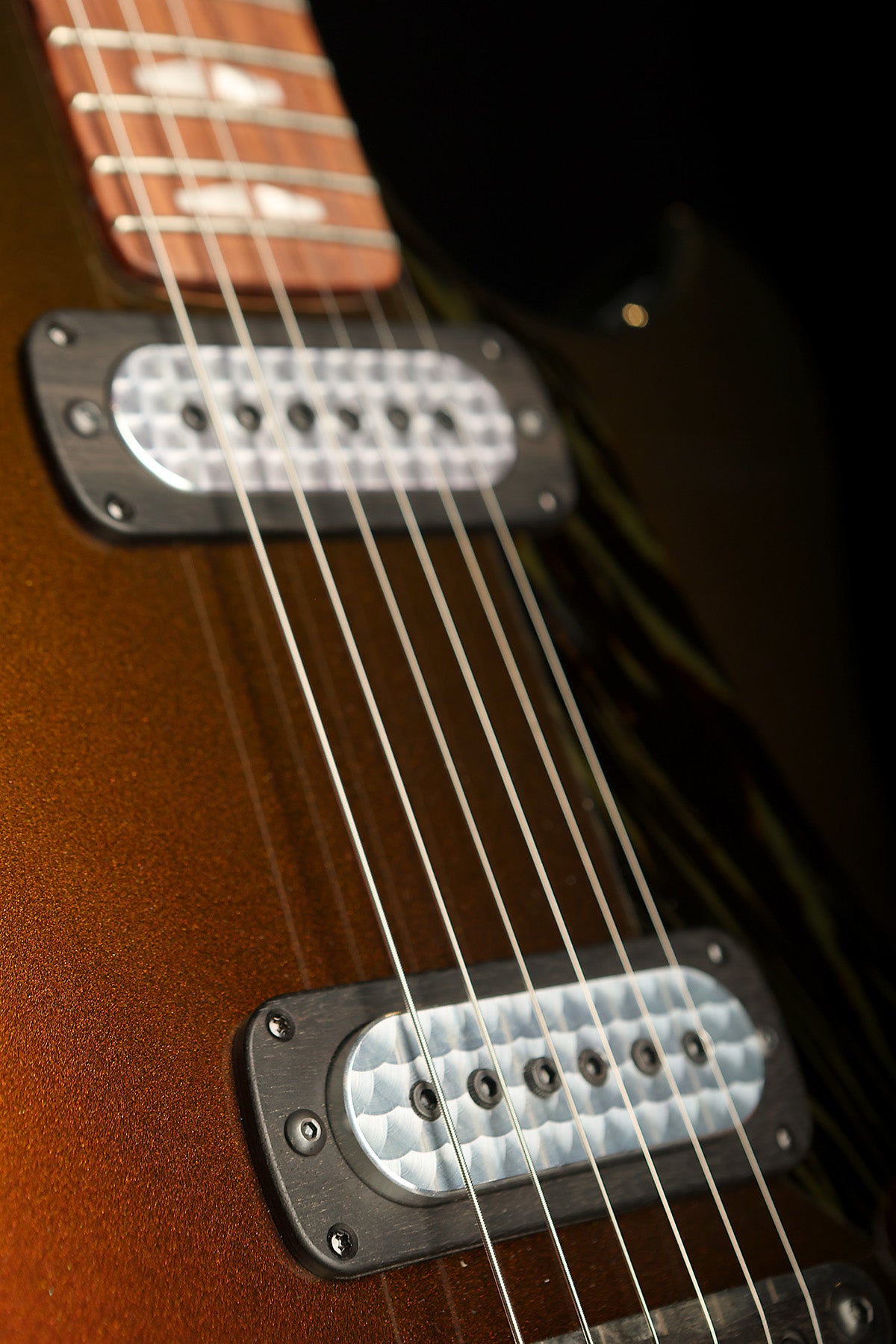 Powers Electric A-Type &#39;Chroma Watermelon&#39; with Camtail Vibrato Electric Guitar - Acoustic Centre Music Store, Melbourne Australia