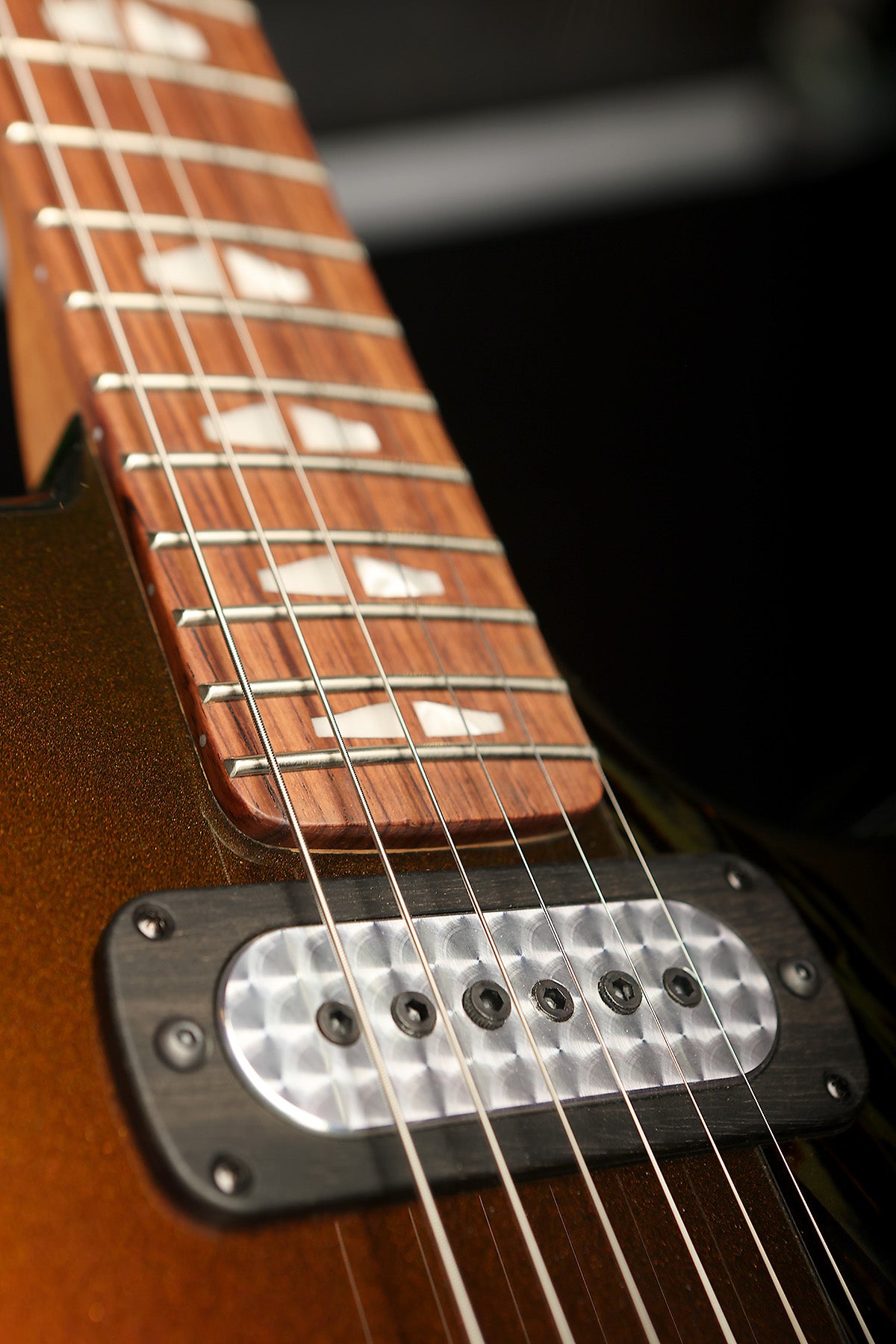 Powers Electric A-Type &#39;Chroma Watermelon&#39; with Camtail Vibrato Electric Guitar - Acoustic Centre Music Store, Melbourne Australia