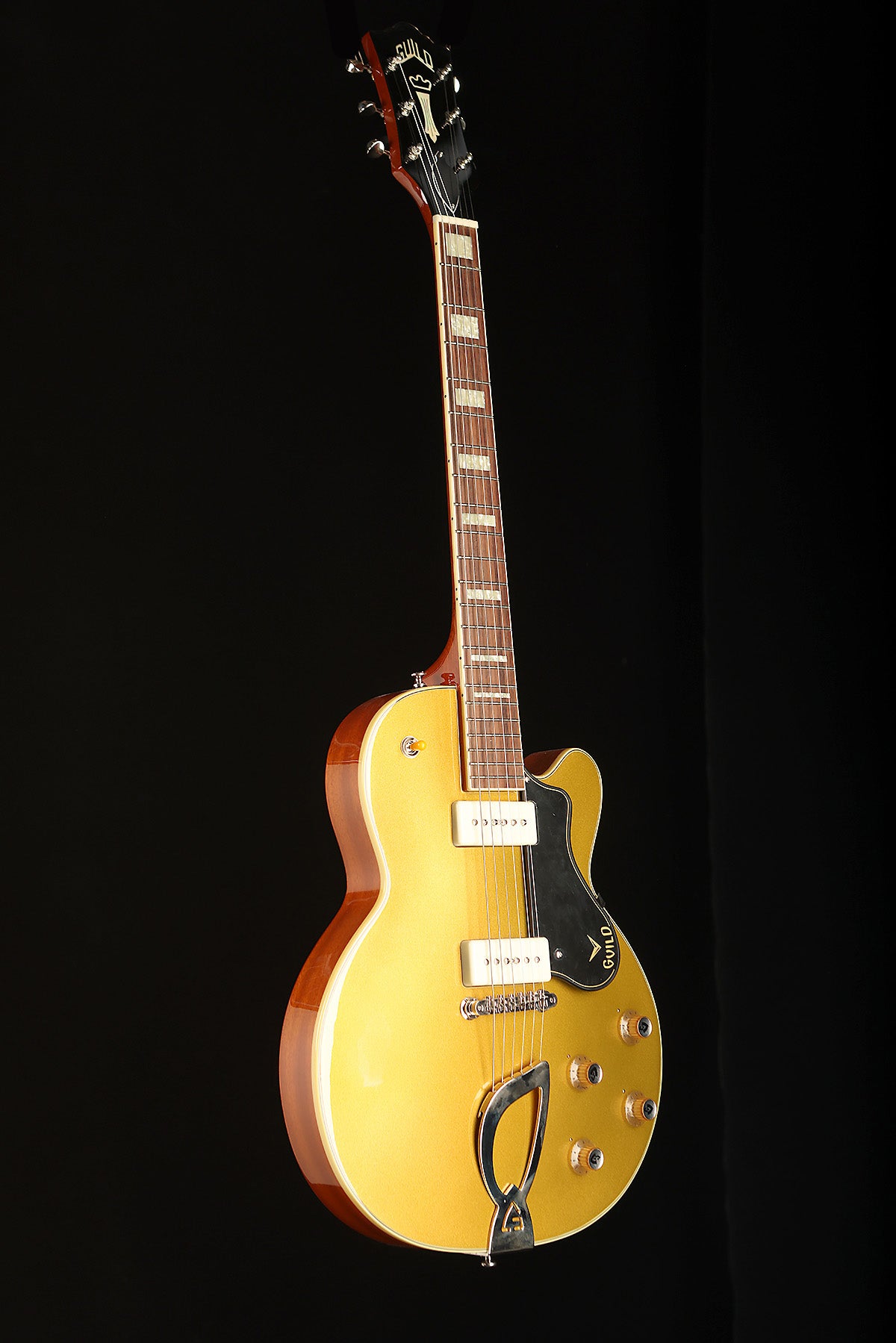 Guild M-75 Aristocrat 'Gold Top' Hollowbody Electric Guitar - Acoustic Centre Music Store, Melbourne Australia