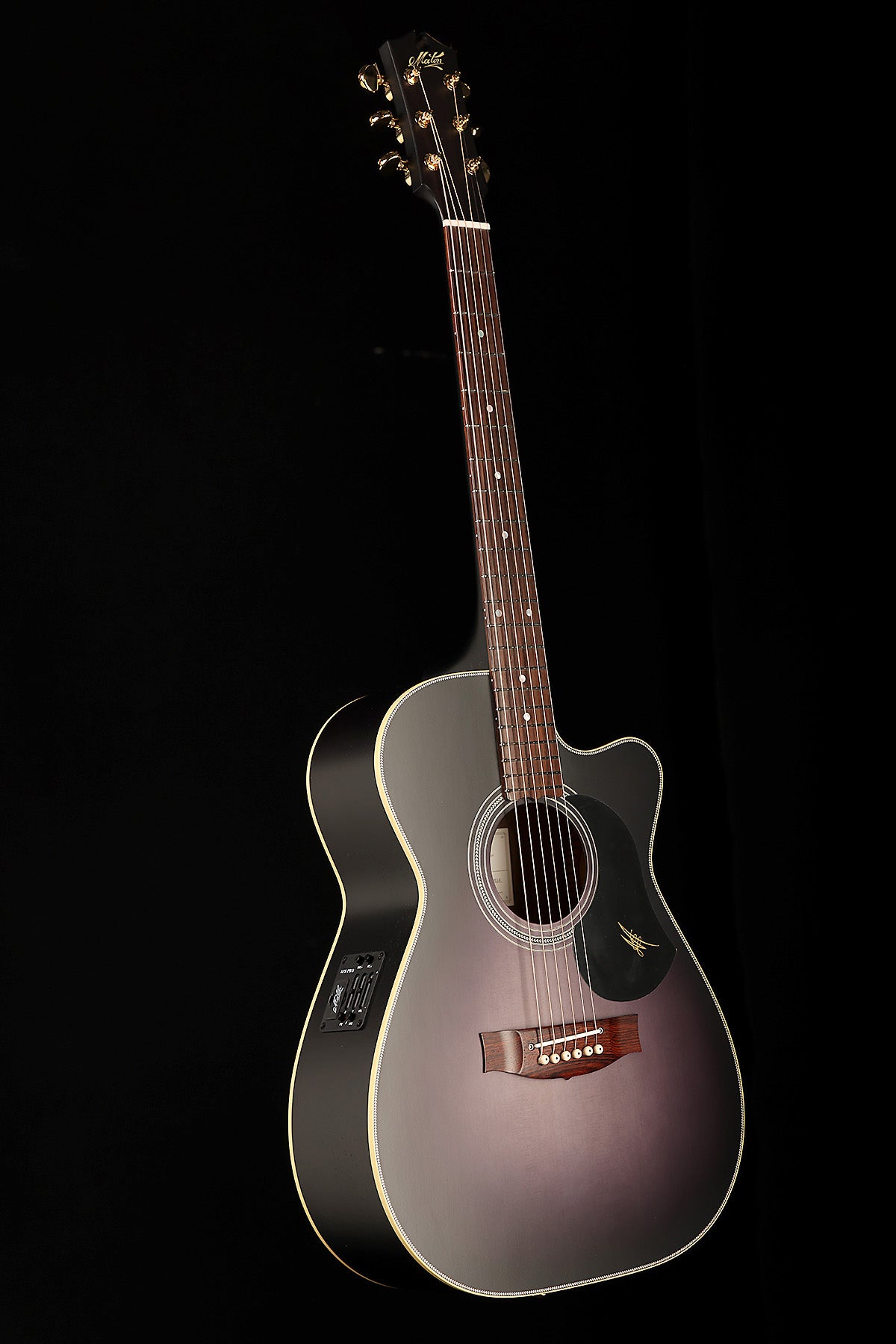 Maton EBG808C Nashville Custom 'Ghost Black' Acoustic Electric Guitar