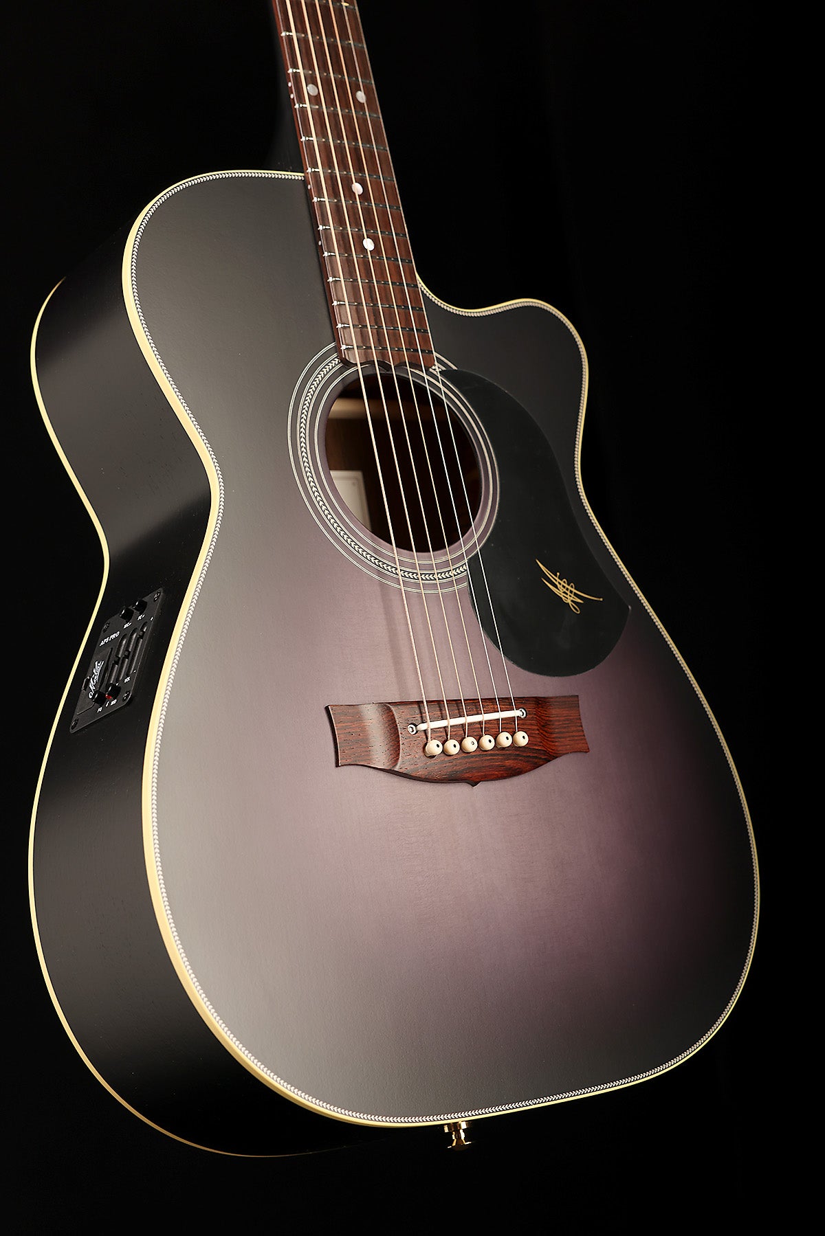 Maton EBG808C Nashville Custom 'Ghost Black' Acoustic Electric Guitar