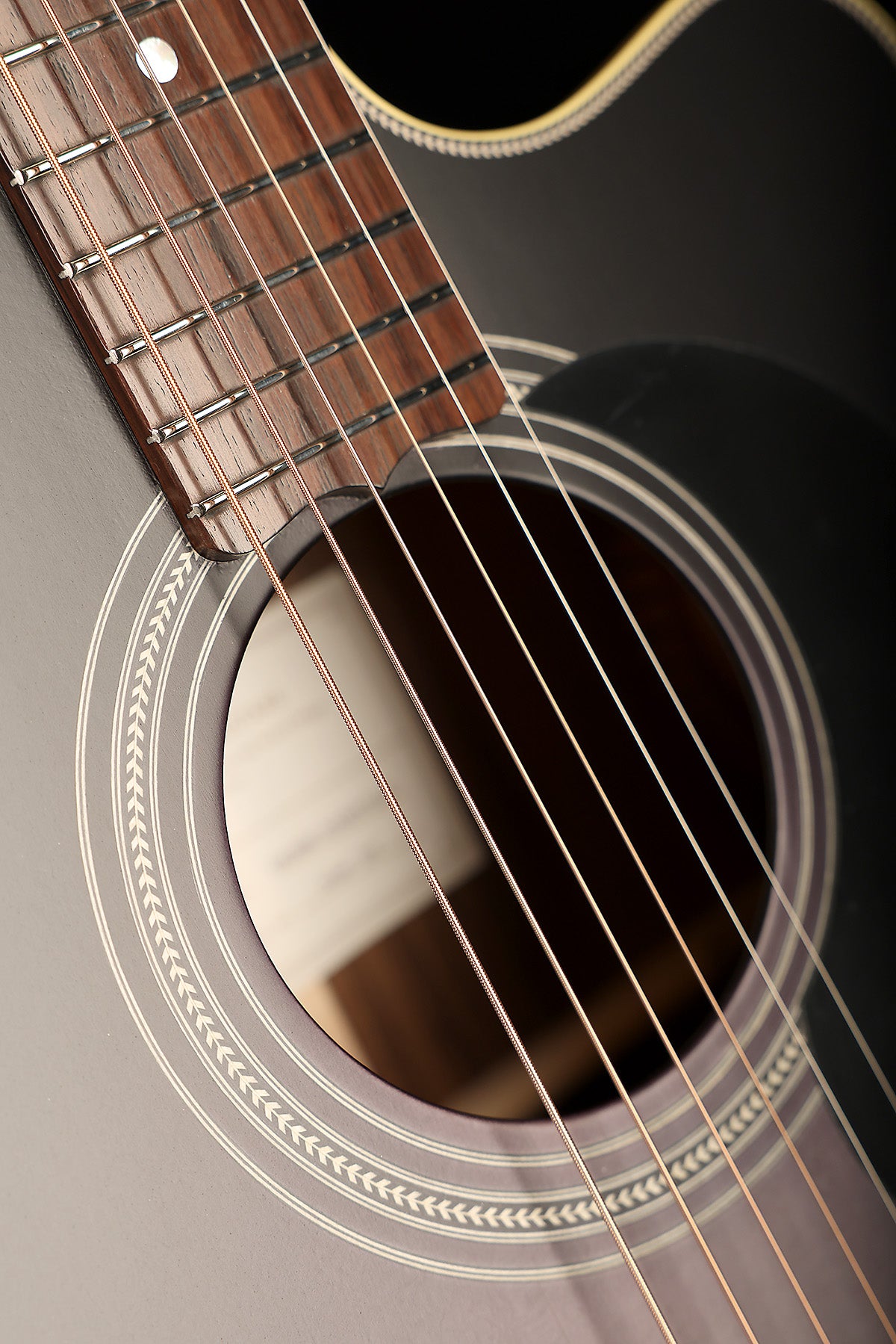 Maton EBG808C Nashville Custom 'Ghost Black' Acoustic Electric Guitar