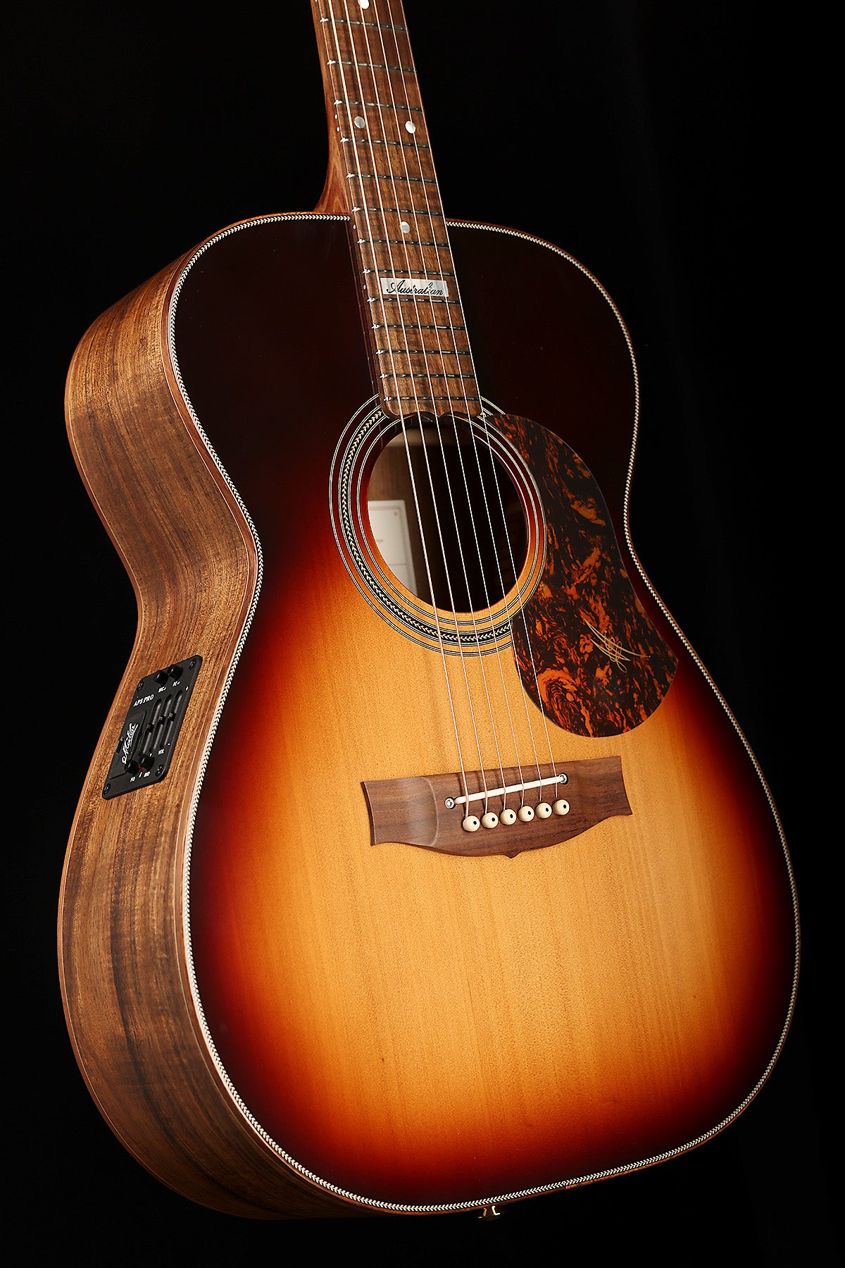 Maton EA808 'Australian' Custom 'Tobacco Sunburst' Acoustic Electric Guitar
