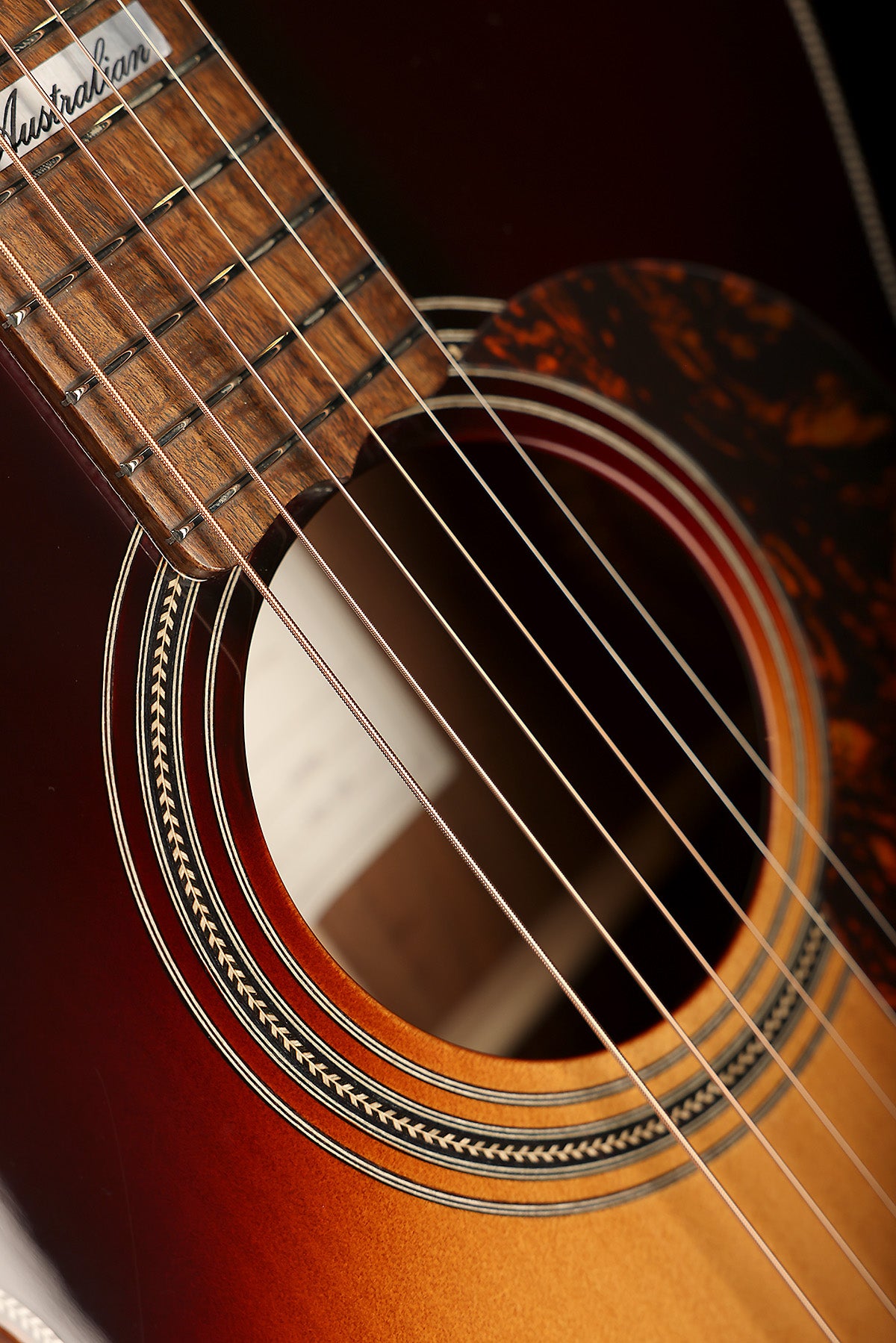 Maton EA808 'Australian' Custom 'Tobacco Sunburst' Acoustic Electric Guitar