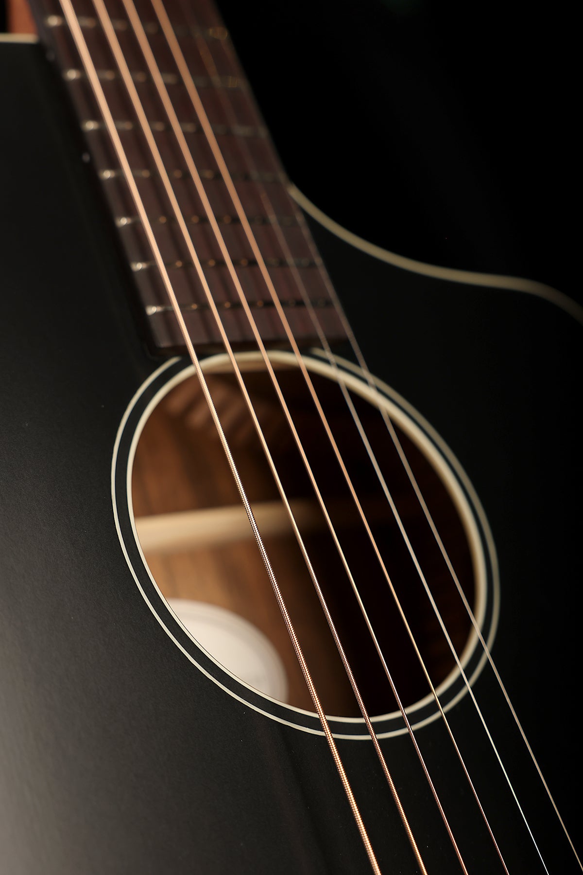 Cort Core-MC Ovangkol 'Black' Modern Concert Acoustic Electric Guitar